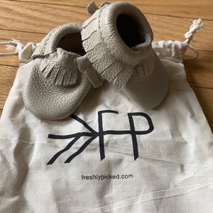 freshly picked infant moccasins size 0